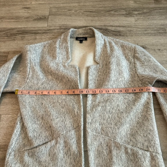 Express light grey long lined coat - Picture 5 of 6